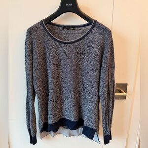 rag & bone Navy Heather Crewneck Sweater